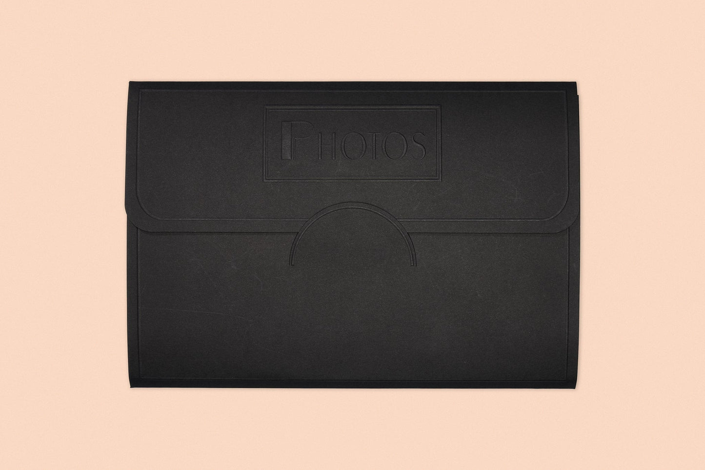 Black Photo Wallet Photo Embossed